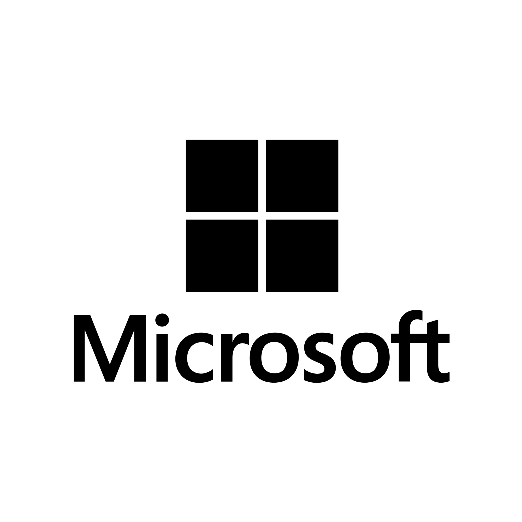 Vector image of microsoft logo