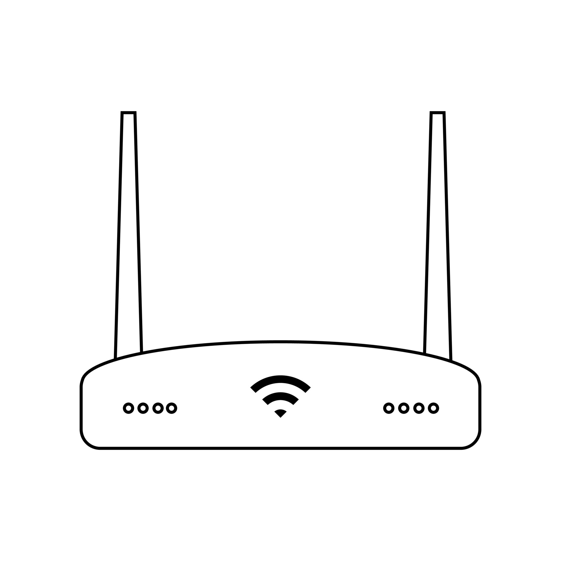 Vector image of router