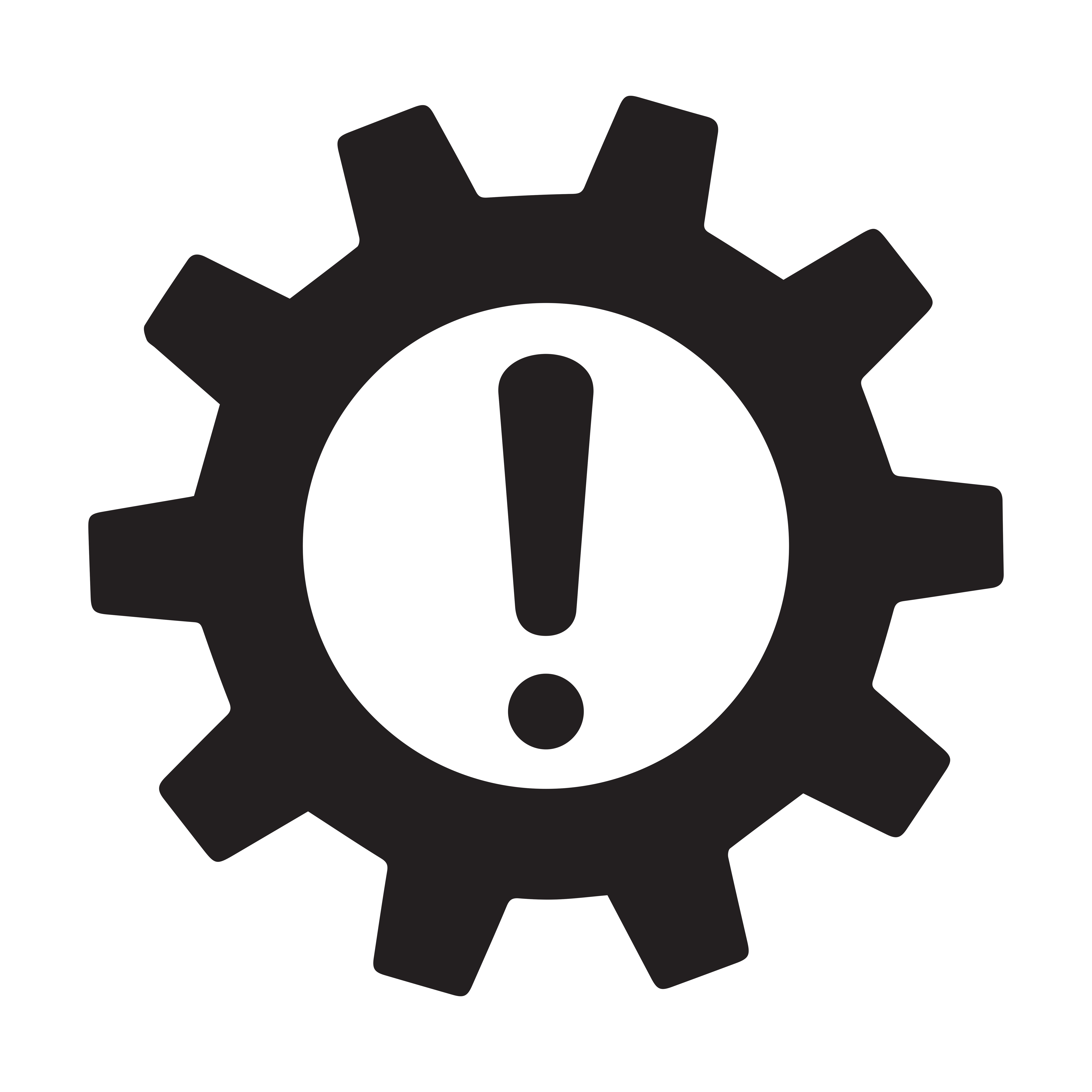Vector image of computer