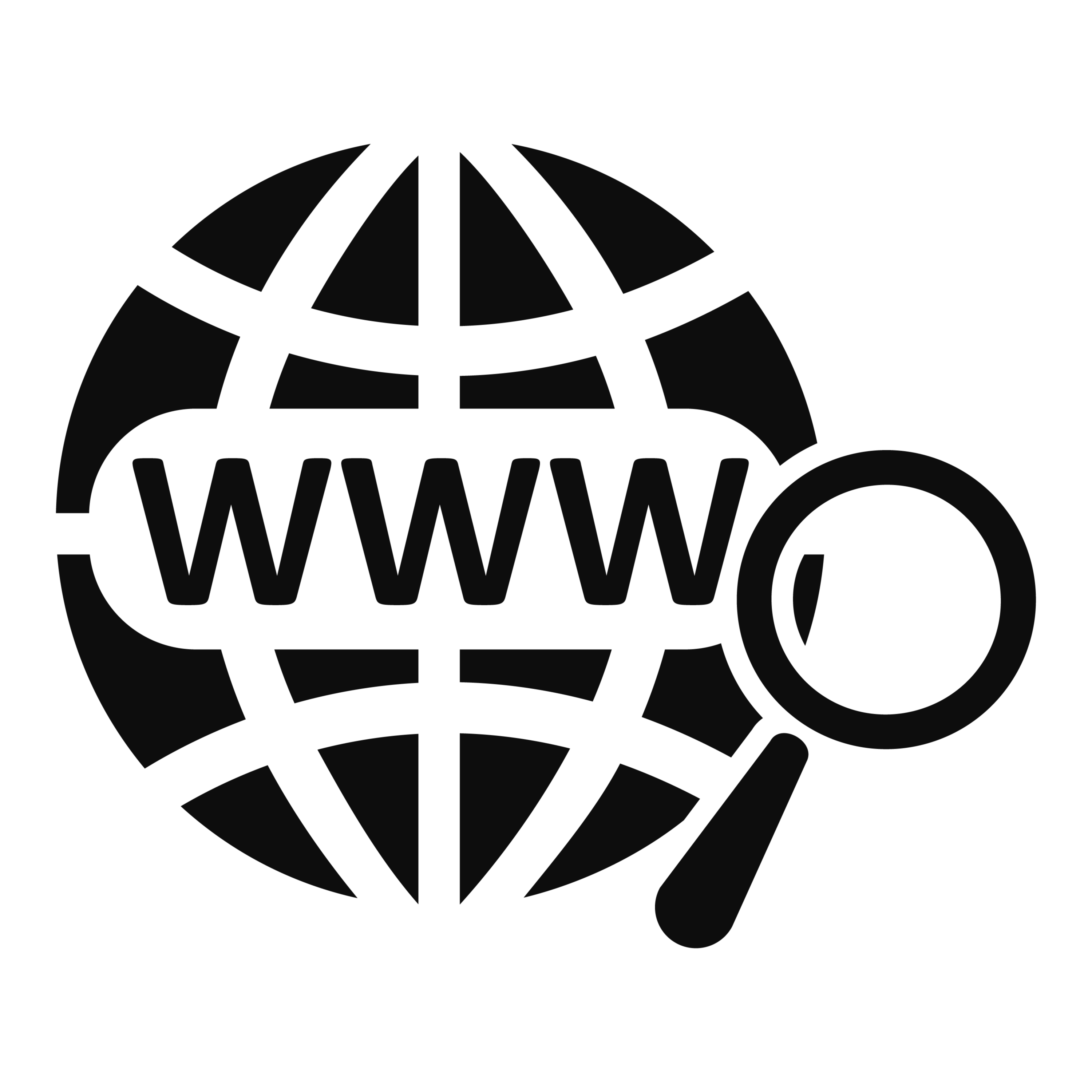 Vector image of the web